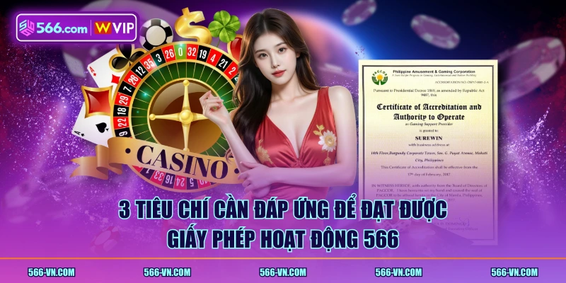 3 tiêu chí cần đáp ứng để đạt được giấy phép hoạt động 566
