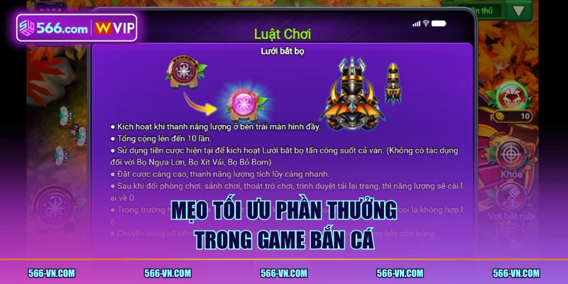 Mẹo tối ưu phần thưởng trong game bắn cá